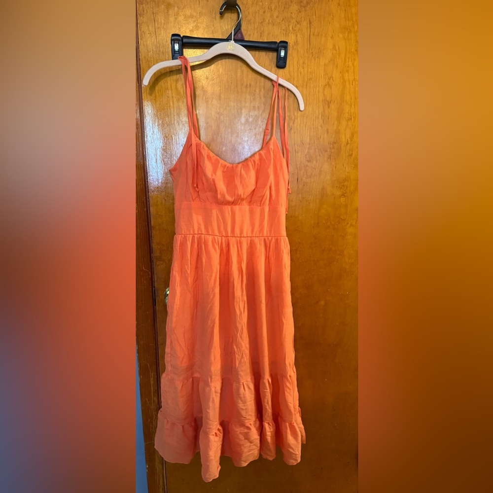 Orange Sleeveless Dress